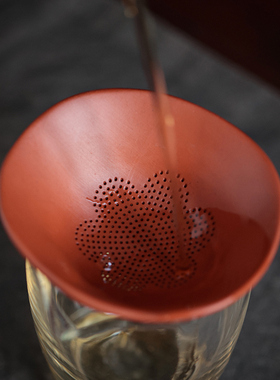 创意紫砂螃蟹茶桌摆件一体茶漏茶叶过滤器可养茶宠功夫茶具配件