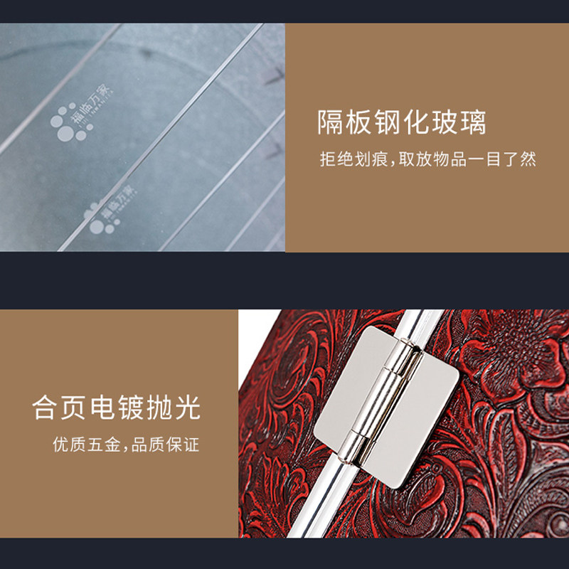 新款3D皮雕旋转鞋柜家用鞋架圆形圆柱收纳新中式欧式美式高大容量