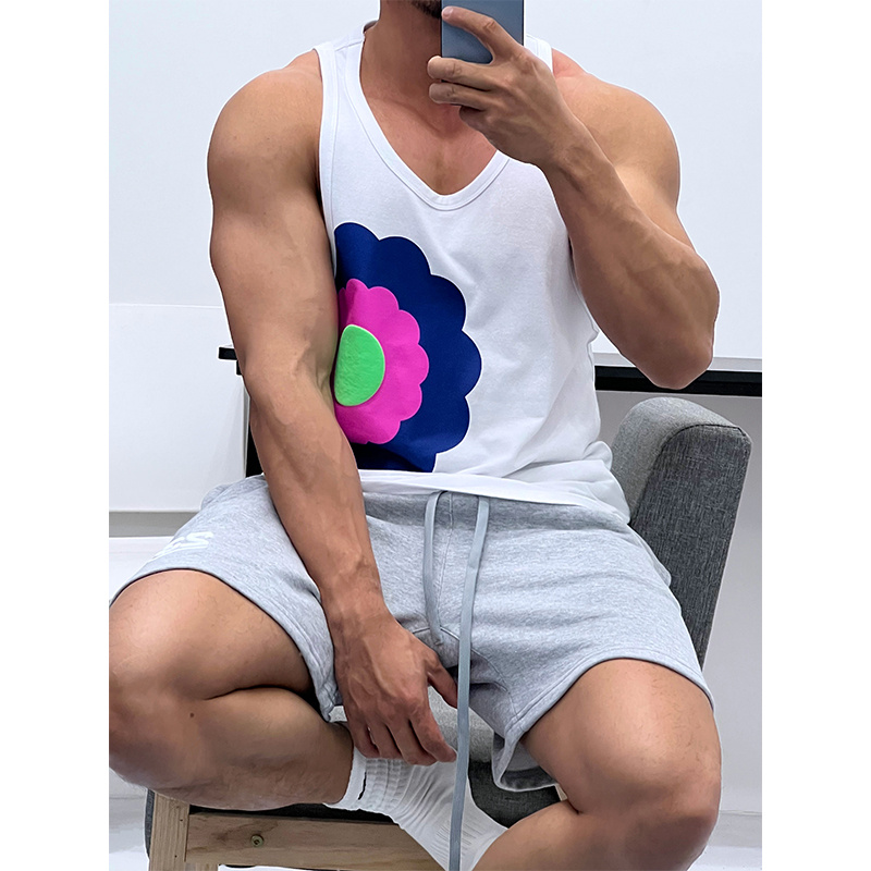 微宽松版!纯棉好面料背心无袖T恤优良成衣肌肉男显身材健身夏潮