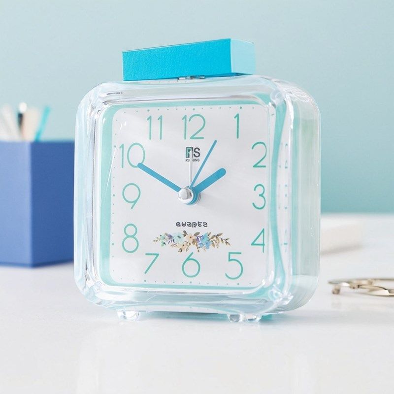 2023方形学生闹钟夜灯静音可爱儿童专用起床神器卧室床头桌面时钟,家居饰品,台钟/闹钟,淘宝优惠券,粉丝福利购,淘宝优惠卷