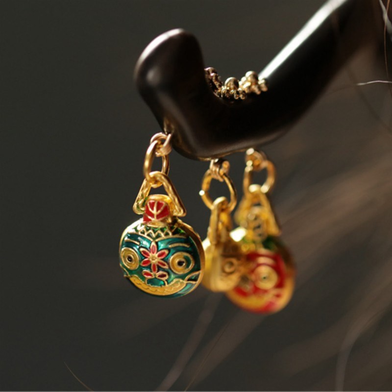 吞金兽发簪简约木质丸子头新中式盘发簪子发饰古风旗袍女式配饰