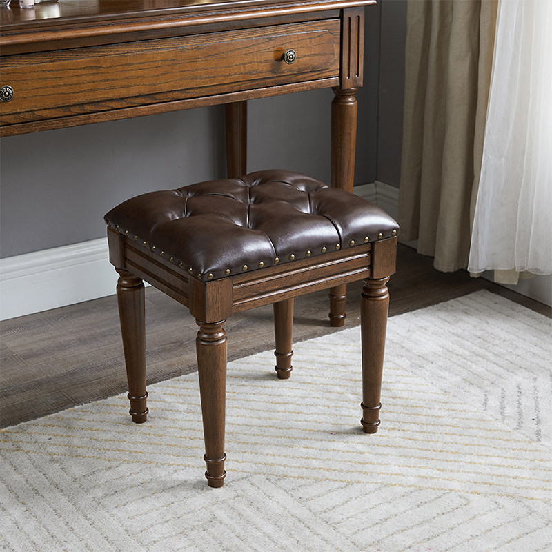 美式全实木化妆桌梳妆台小户型轻奢卧室简约一体桌钢琴书桌柜,住宅家具,梳妆台/桌,淘宝优惠券,粉丝福利购,淘宝优惠卷