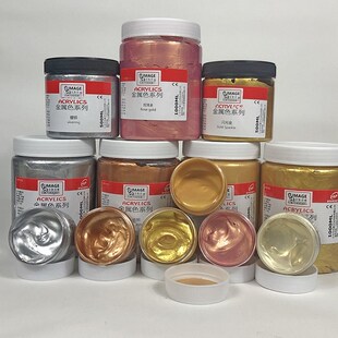 油画塑形膏透明肌理胶丙烯颜料石英砂岩肌理膏贴箔裂纹膏diy绘画