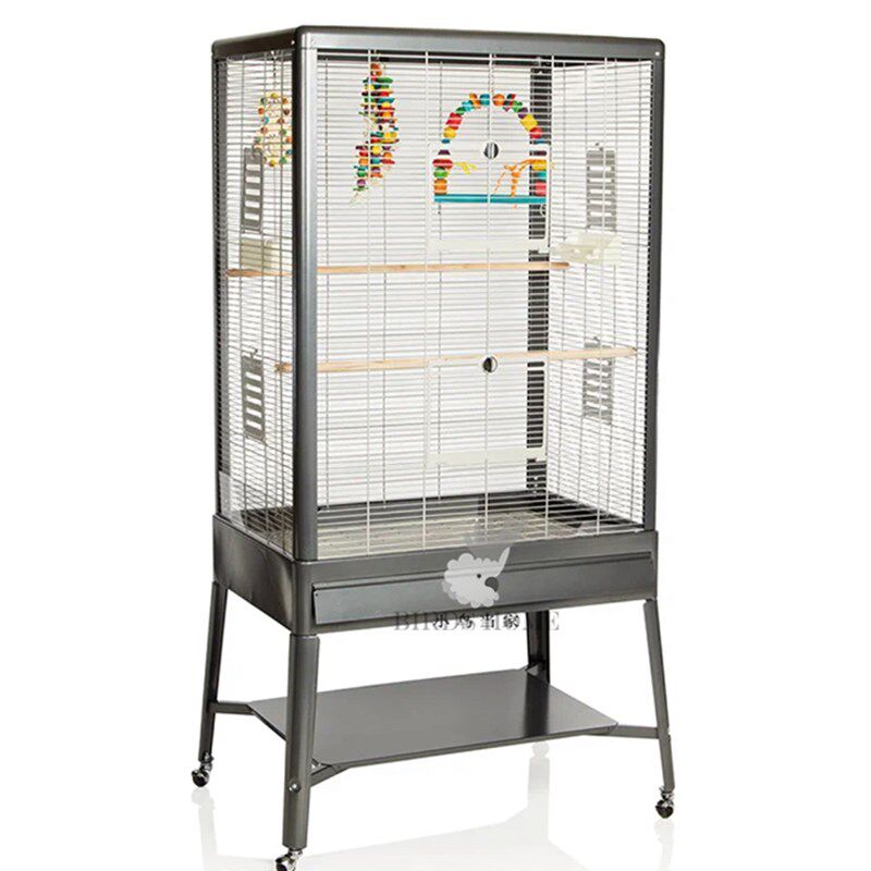 AW中小型鹦鹉宠物鸟落地豪华别墅笼飞行笼繁殖群鸟笼虎皮玄凤牡丹