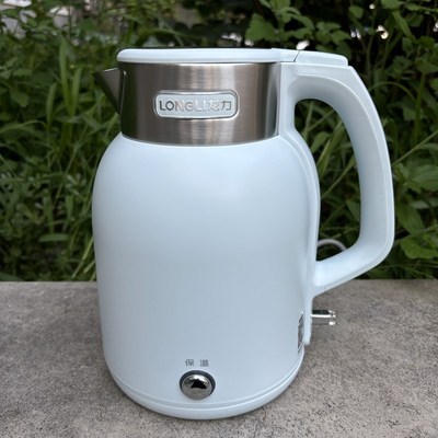龙力电热水壶家用恒温电水壶304不锈钢自动保温一体复古烧水壶2升