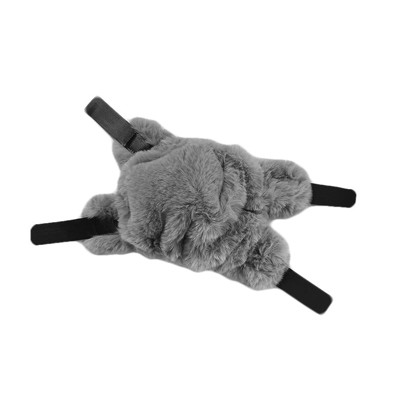 加绒加厚护膝盖关节男女士可爱骑车外穿保暖防寒粘扣护腿防滑秋冬