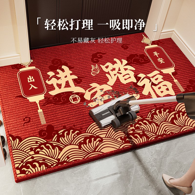 入户门地垫2025新年新款门口脚垫防滑耐脏进门蹭土脚踏垫门垫家用