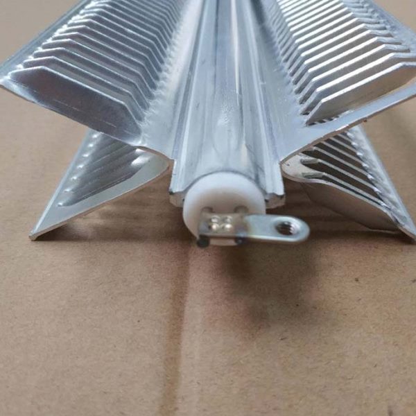 617MM十字架发热管X型纯铝一体式电热管取暖器暖风机踢脚线发热体