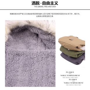 宠物两腿棉衣军旅风带帽挡风保暖泰迪比熊博美雪纳瑞 狗狗衣服冬装