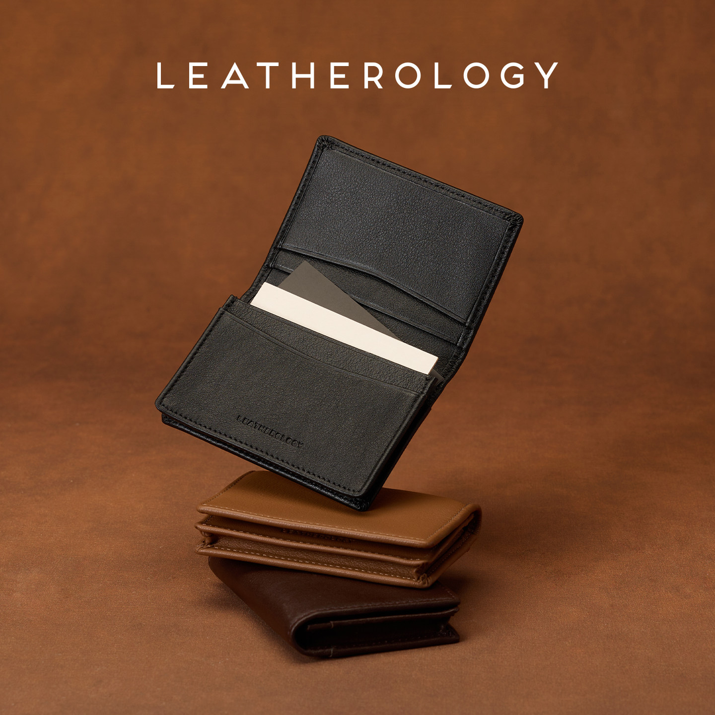 LEATHEROLOGY奥勒吉头层牛皮名片卡包企业定制名片盒商务名片夹