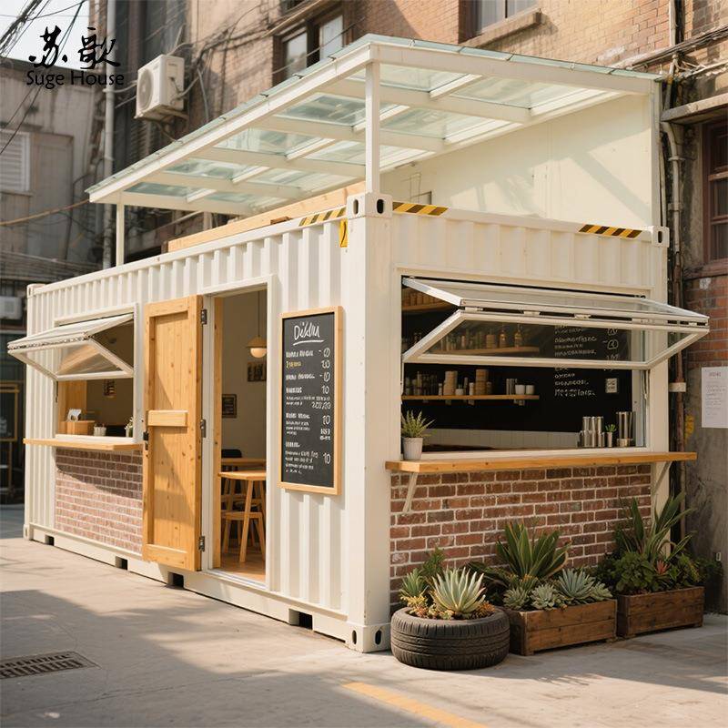 全新按需求设计生产单体集装箱活动房改造可移动商铺咖啡馆阳光房