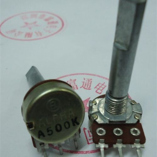 台产艾华ALPHA进口RV16AF-20单联A500K步进式音量电位器35mm半轴