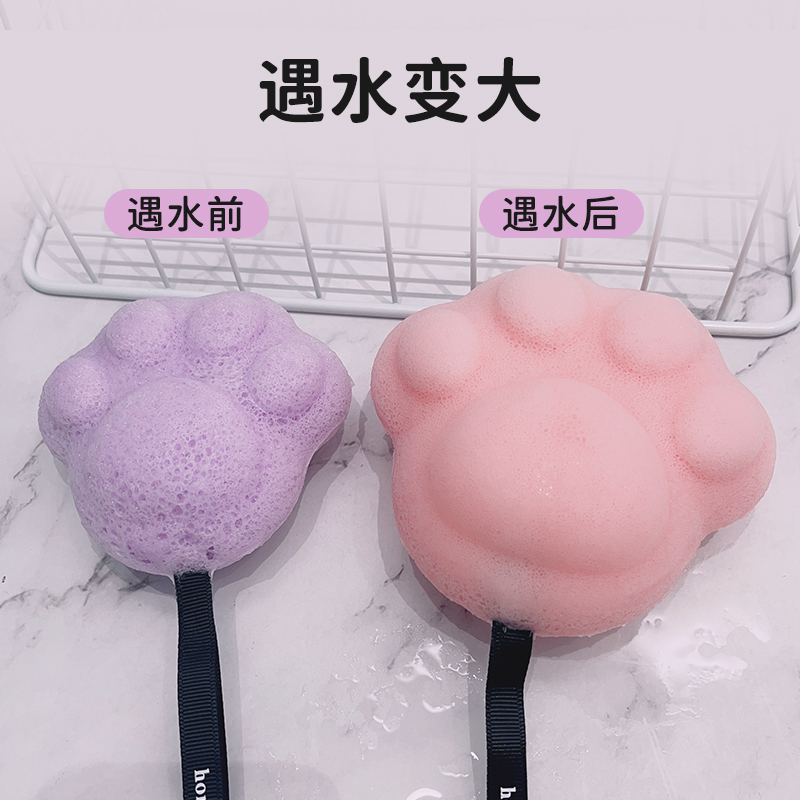 儿童洗澡海绵搓澡神器婴儿宝宝魔芋搓澡巾家用新生儿洗脸扑沐浴球
