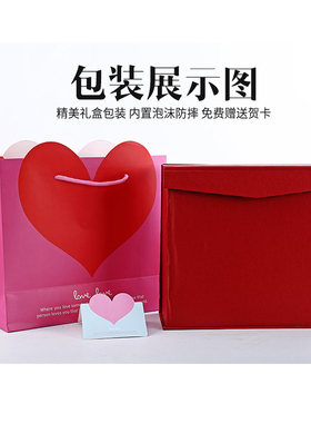 招财水晶情侣鹿鸳鸯天鹅结婚礼物摆件客厅家居书房工艺品装饰品