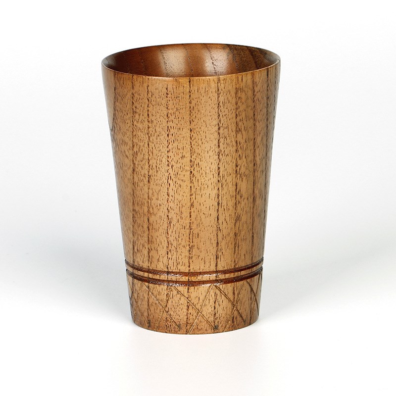 酒店家居用品 实木精品长啤酒杯 木质咖啡杯子 茶杯 大号杯酒吧