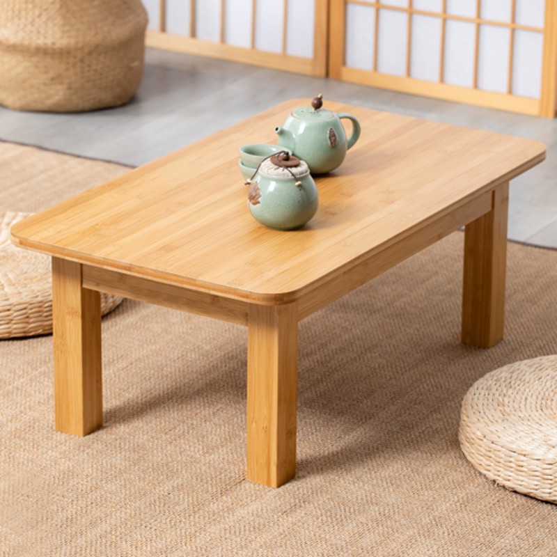 楠竹飘窗小茶几榻榻米日式矮桌子卧室茶桌坐地小桌子实木简约炕桌