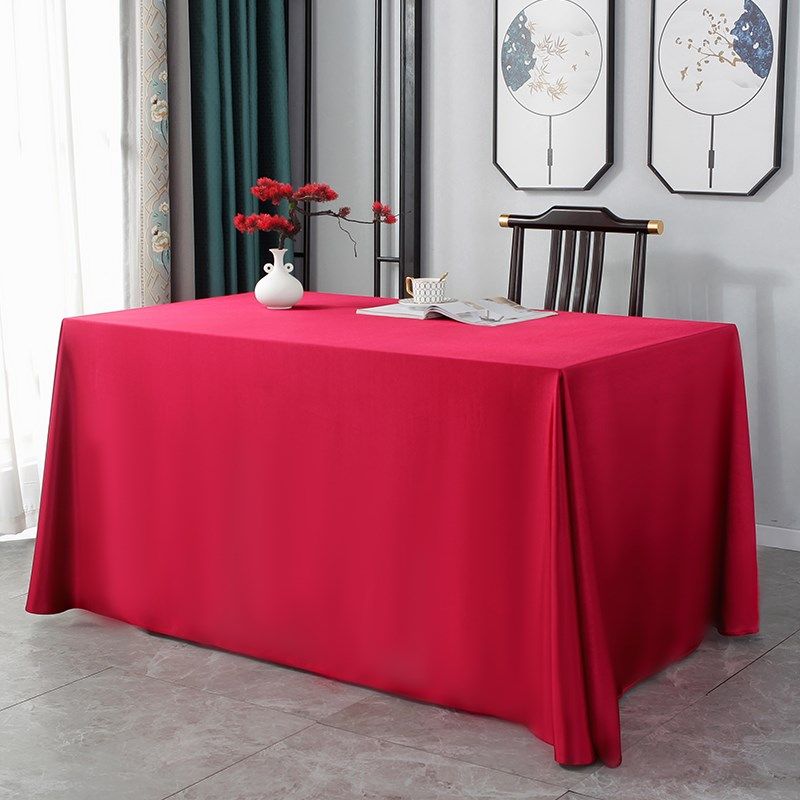 白色桌布轻奢高级感会议生日甜品台定制长方形酒店西餐厅缎面台布,居家布艺,桌布,淘宝优惠券,粉丝福利购,淘宝优惠卷