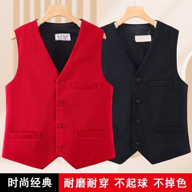 中老年女装马夹春秋夏薄款西装马夹黑色红色职业装显瘦妈妈单马甲,女装/女士精品,马夹,淘宝优惠券,粉丝福利购,淘宝优惠卷