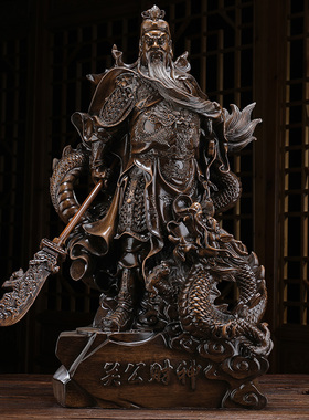 关公摆件大号招财关公像家用供奉神像武财神关羽关二爷财神爷佛像