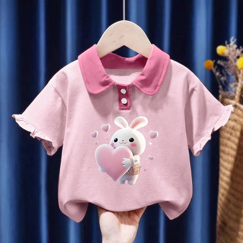 纯棉女童POLO衫夏季新款小孩儿童宝宝可爱公主风短袖T恤翻领上衣,童装/婴儿装/亲子装,儿童POLO衫,淘宝优惠券,粉丝福利购,淘宝优惠卷