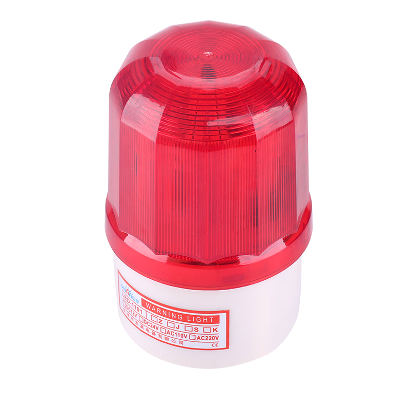 声光报警器LTE-1101J机床旋转户外岗亭红色警示灯24V220vLED闪烁