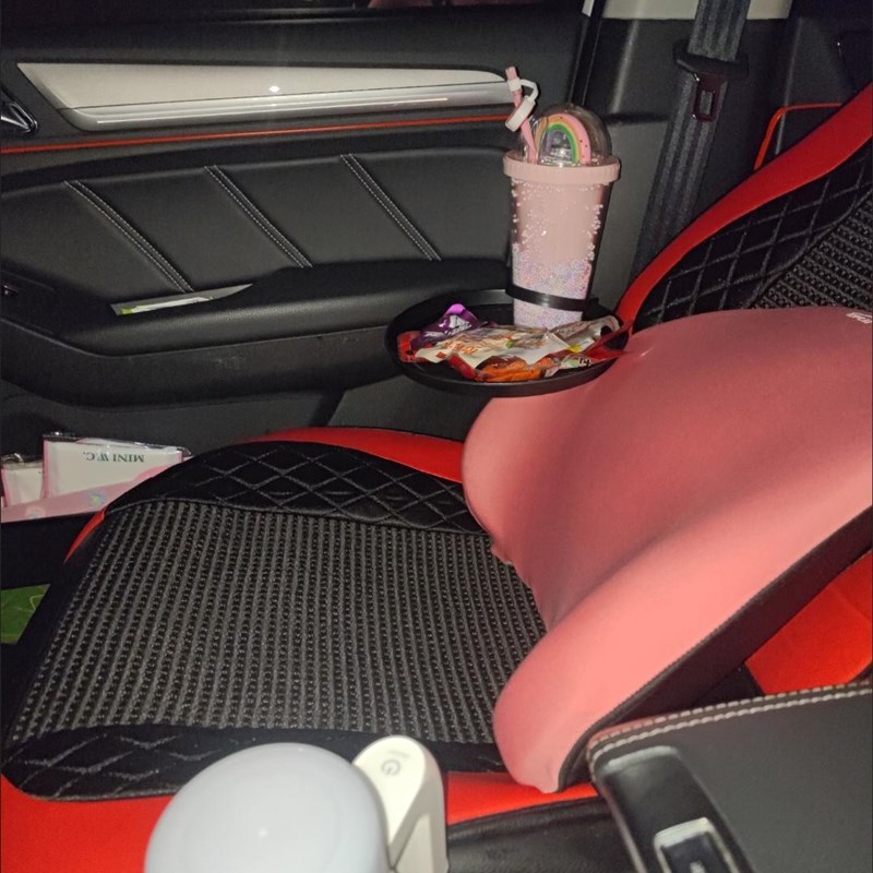 车载桌子小桌餐桌汽车用桌架前排餐盘支架学习架水杯架置物小托盘