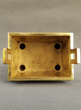 鼎盛千秋铜鼎摆件大小号四方鼎盛鼎家居门厅开业送礼品招财工艺品