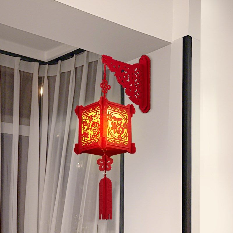 灯笼新款2025壁挂春节新年装饰品氛围布置蛇年过年挂件红室内门口