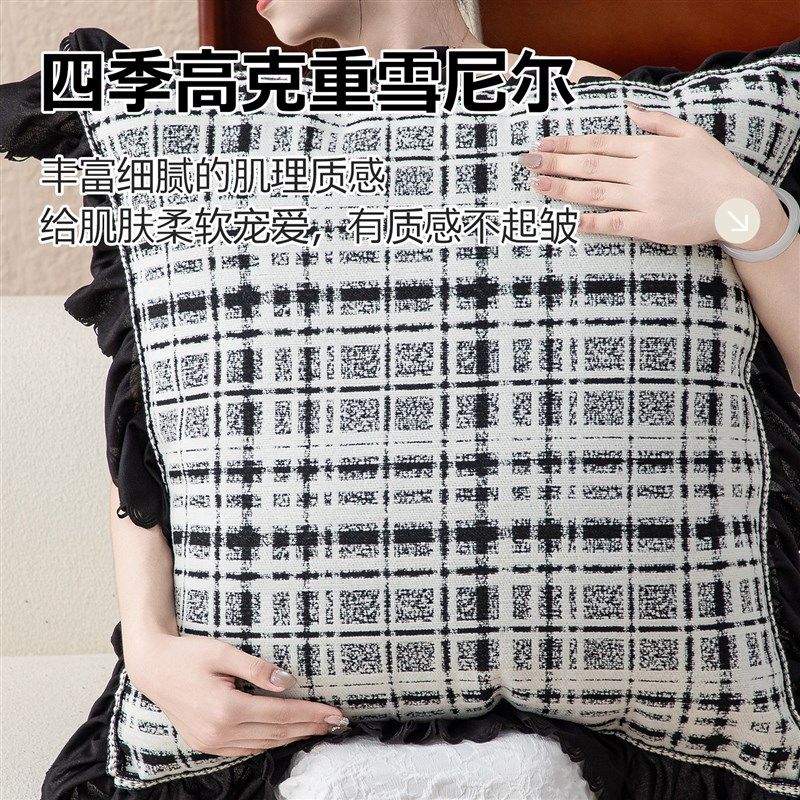 抱枕靠垫沙发客厅女生睡觉专用靠垫套轻奢高级感靠枕套罩大靠背垫,居家布艺,靠垫/抱枕,淘宝优惠券,粉丝福利购,淘宝优惠卷