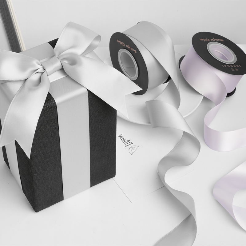 卓彩 4cm双面涤纶带玫瑰花丝带婚礼装饰蝴蝶结花束烘焙礼品盒缎带