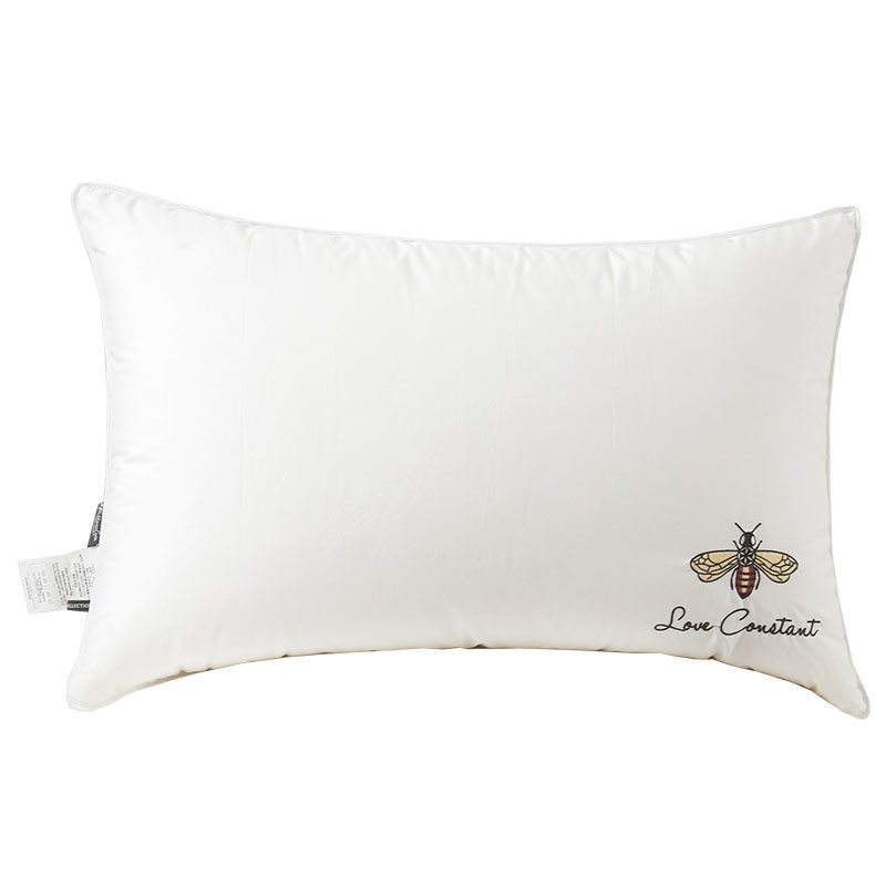 全棉枕头枕芯一对装酒店单人双人家用学生宿舍护颈椎单只低中高枕