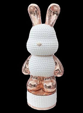 兔子落地摆件大型网红客厅沙发边电视柜家居装饰品乔迁新居礼品