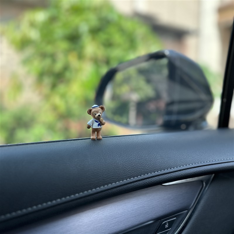 包邮达菲熊汽车中控台摆件可爱卡通公仔车载装饰