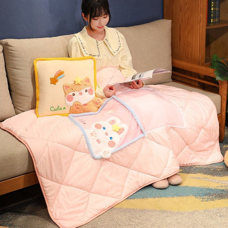 抱枕被子两用车载车用靠枕毯子二合一办公室午睡枕头折叠空调被女,居家布艺,抱枕被,淘宝优惠券,粉丝福利购,淘宝优惠卷