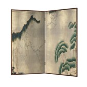 东方美学日式 中古屏风隔断客厅民宿折叠茶室背景墙酒店可移动折屏