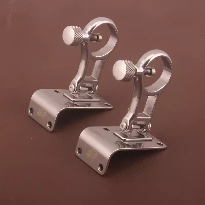 智钓者不锈钢e钓箱伞架配件折叠多功能直角圆角防转动加厚抗风防