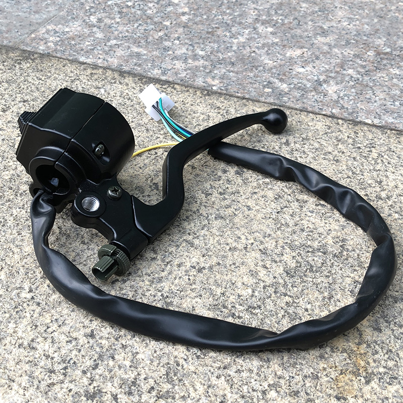 HJ125-8太子摩托车离合器手柄左边手把开关总成转向灯开关GN125