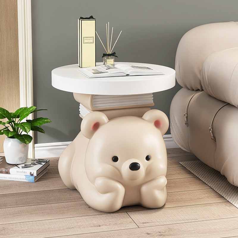 奶油风边几床头柜熊落地摆件家居饰品客厅电视柜沙发乔迁新居礼品