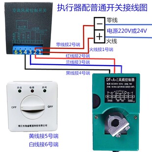 风阀执行器电动风门弹簧复位驱动器模拟量比例调节管道阀门执行器
