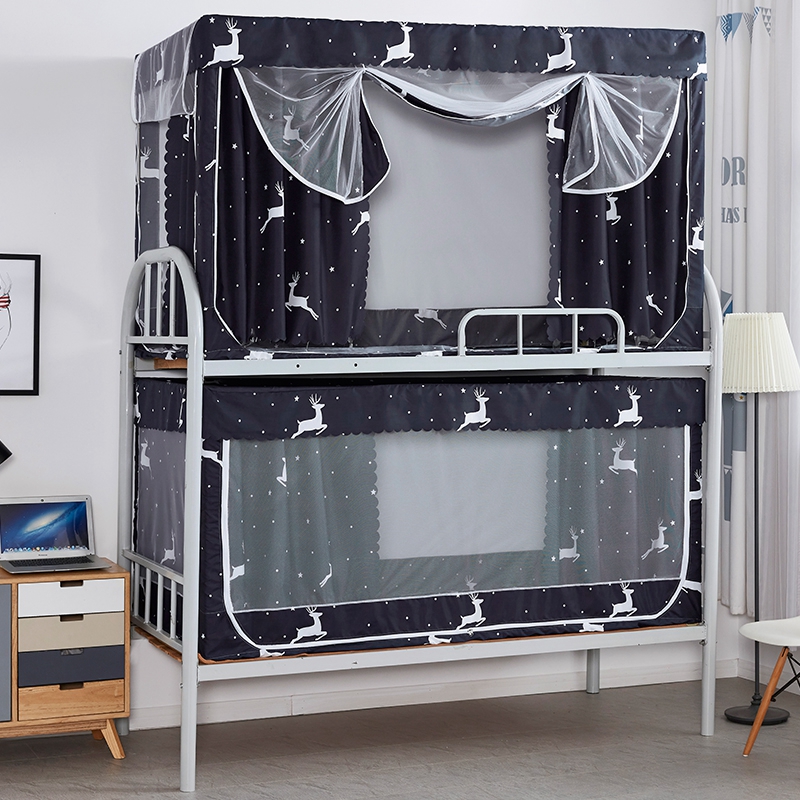 1单人学生蚊帐三开门1.o2米上铺0.9m床190上下铺1.9宿舍90cm1.0一