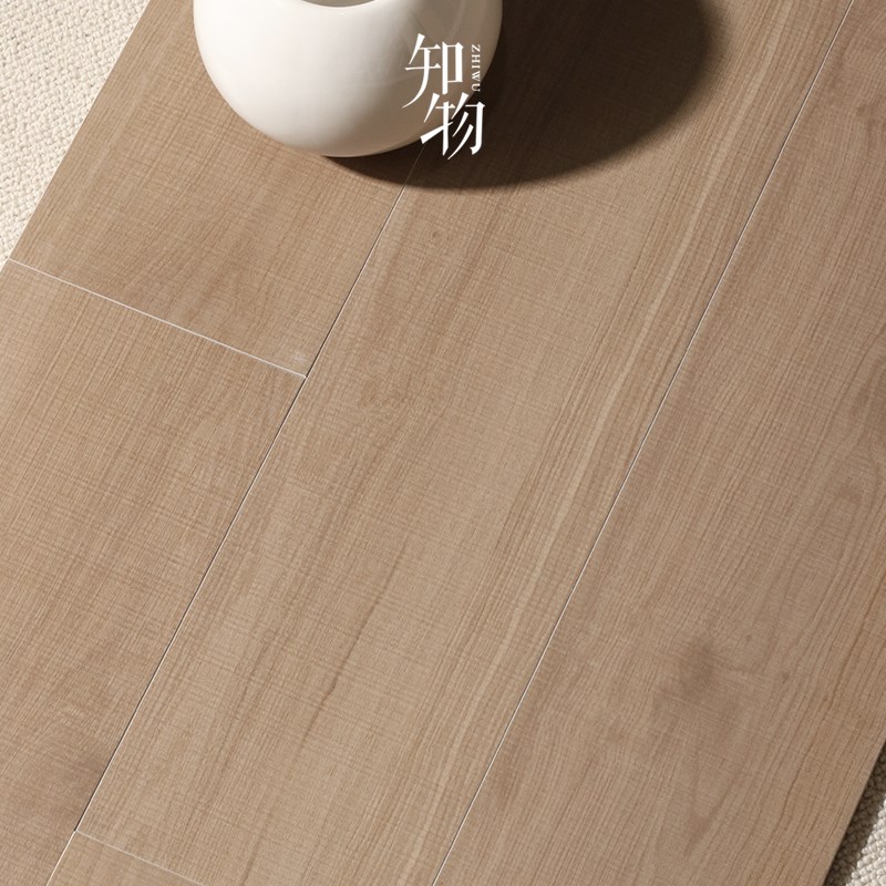 锯齿纹木纹砖日式原木色仿实木瓷砖客厅卧室Q防滑地砖中古法式风