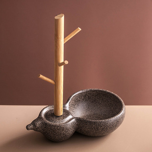 饰 柜装 入户收纳托盘放钥匙置物架新中式 摆件门口客厅电视柜玄关鞋