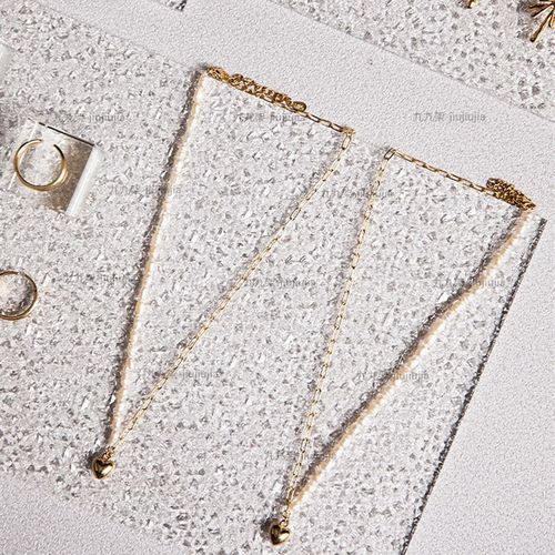 首饰展示板亚克力波浪纹饰品托垫锥形戒指托耳环珠宝陈列拍摄道具