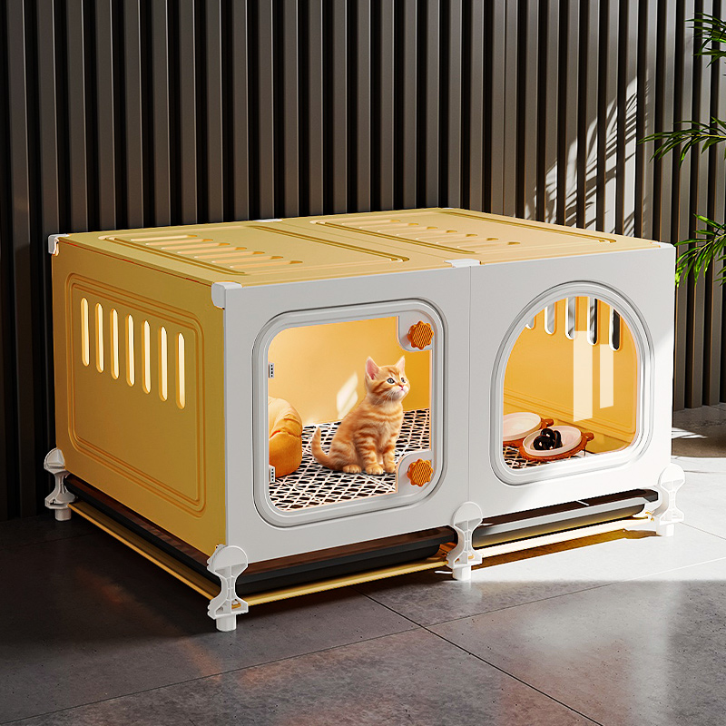 小猫笼子猫别墅阳台养猫神器家用室内猫窝猫厕所一体小户型猫屋