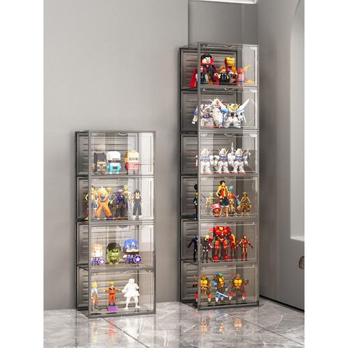 手办展示柜乐高适用儿童玩具积木收纳置物架盲盒家用拼装陈列柜子