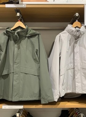 试衣间!春季男装女装防风立领茄克外套户外休闲连帽外套475038