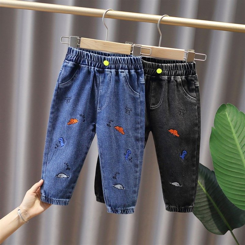 男童牛仔裤春装2023新款洋派时髦春秋男宝宝儿童夏装童装春款裤子,童装/婴儿装/亲子装,儿童牛仔裤,淘宝优惠券,粉丝福利购,淘宝优惠卷