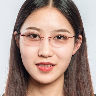 档无框茶d色PC防蓝光老花镜女时尚超轻防疲劳清老花眼镜老光