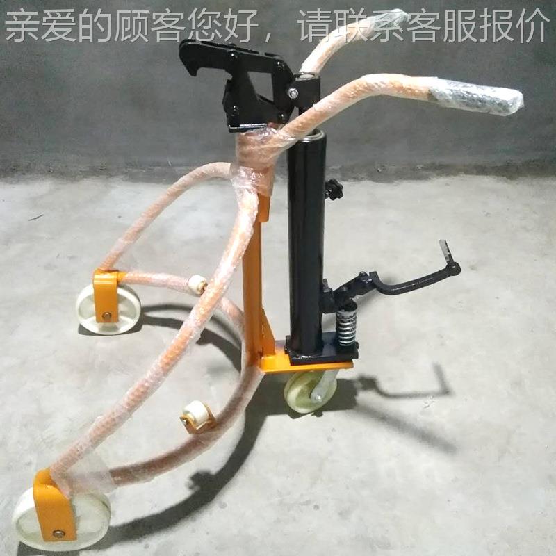 顶物力机式械 脚踏式桶油搬运车手持流小推车18602地牛运料小车可