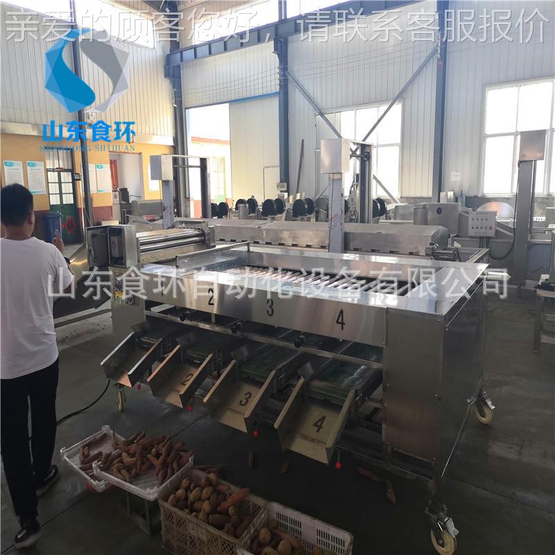 洋葱蒜滚杠分头级机圆 茄子滚杠式分级机 JXP榨菜大大小分选设备